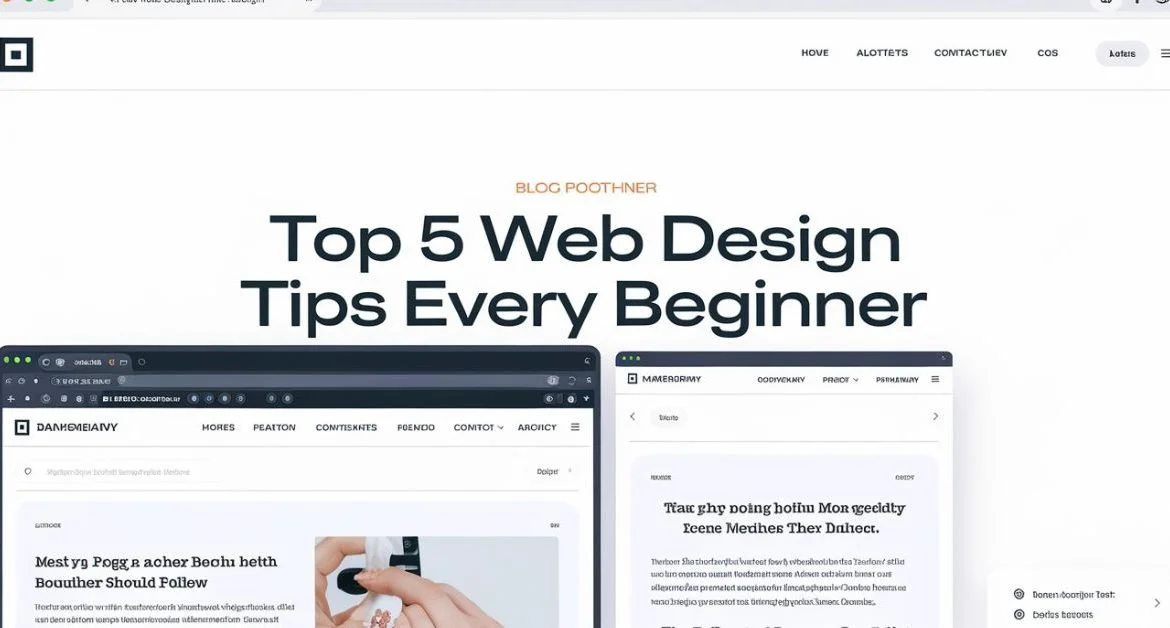 Top 5 Web Design Tips Every Beginner Should Follow